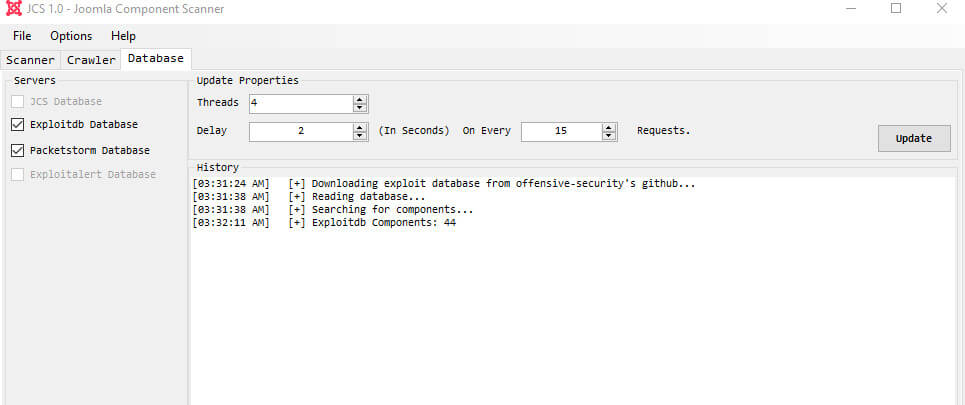Joomla Component Scanner