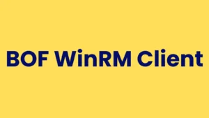 BOF WinRM Client : Advancing Stealth And Efficiency In Remote System Management