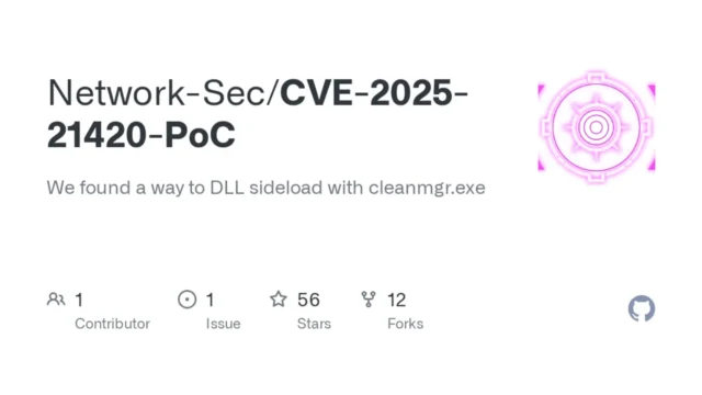 CVE-2025-21420 Proof-of-Concept : Elevation Of Privilege via Disk Cleanup Tool