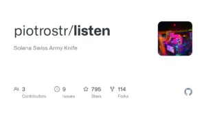 Listen : Solana’s Swiss-Army Toolkit For Algorithmic Trading