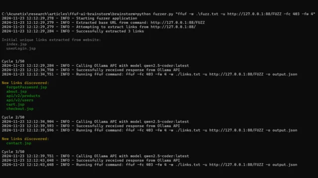 Brainstorm : Revolutionizing Web Fuzzing With Local LLMs