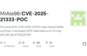 CVE-2025-21333-POC : An In-Depth Exploration Of Windows Kernel Exploitation Techniques