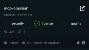 MCP Server For Obsidian : Enhancing AI Integration