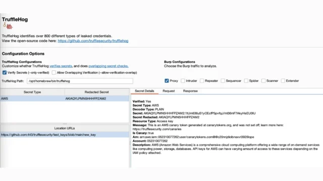 TruffleHog Burp Suite Extension : Enhancing Security With Automated Secret Detection