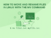 How to Move and Rename Files in Linux with the mv Command mv command